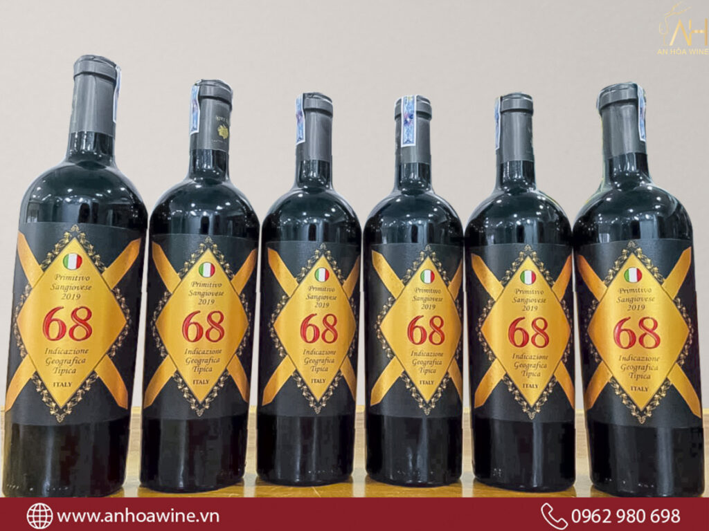 Rượu Vang Đỏ Ý 68 Primitivo Sangiovese 6 Rượu Vang Đỏ Ý 68