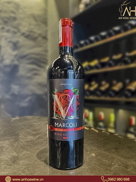 Rượu Vang Ý Marcoli Hoa Hồng