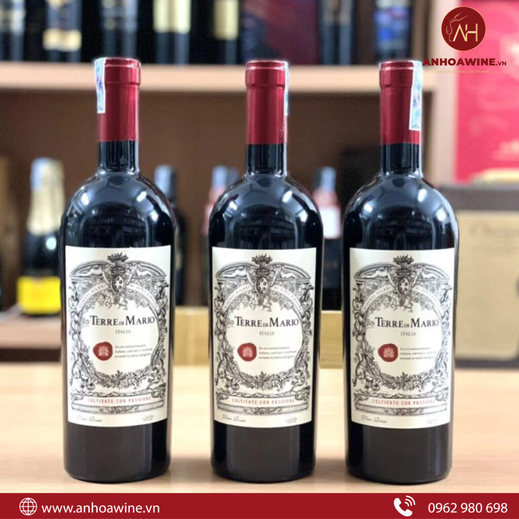 Rượu Vang Đỏ Ý Terre Di Mario Vino Rosso 5 Rượu Vang Đỏ Ý Terre Di Mario Vino Rosso 17%