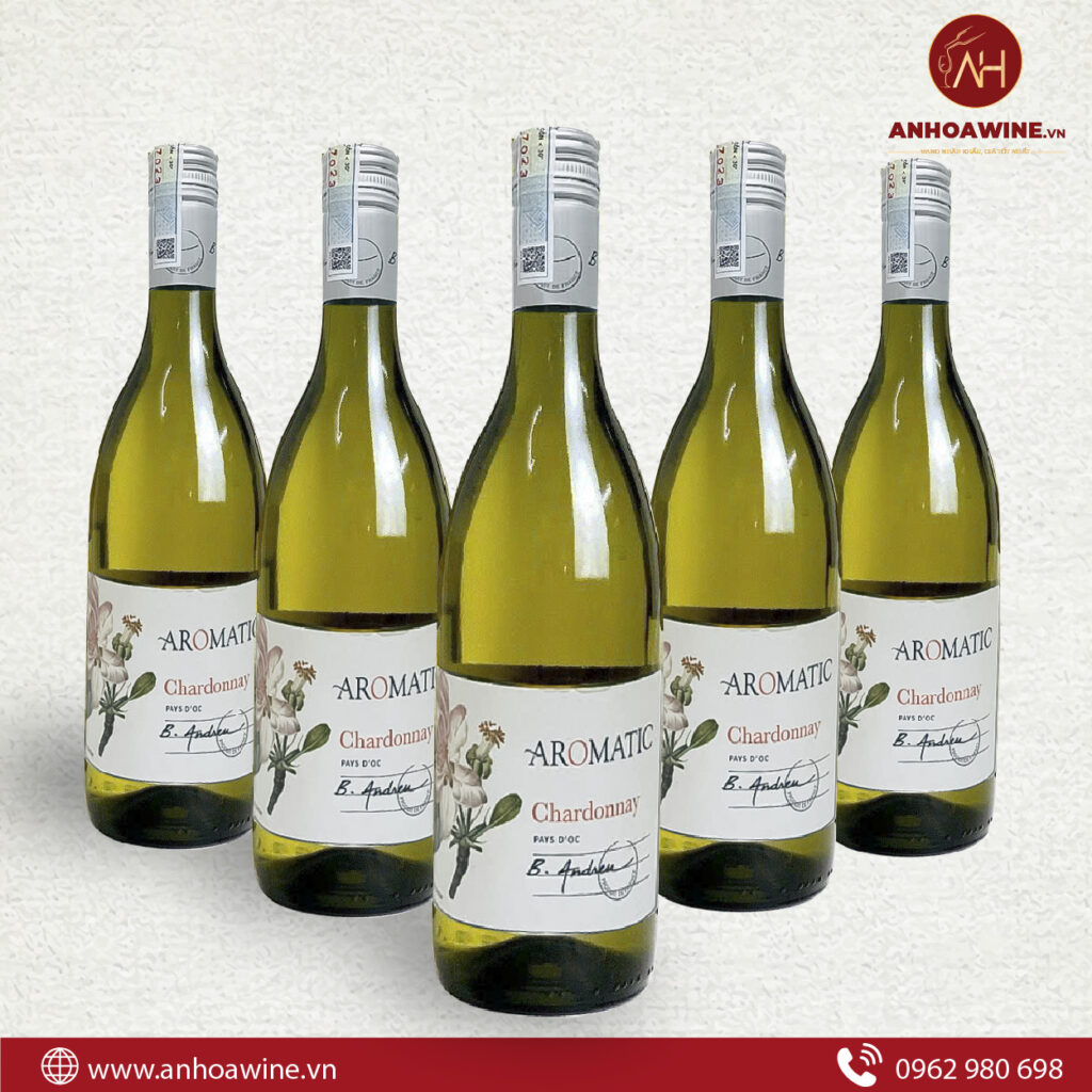 Vang trắng Pháp Aromatic Chardonnay