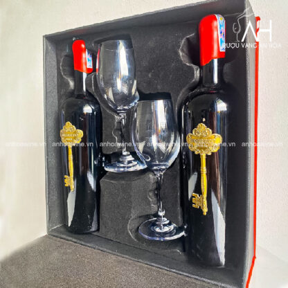 [SET QUÀ TẶNG] Hộp Da Pu 2 Chai Rượu Vang Ý Segreto - Hình ảnh 3