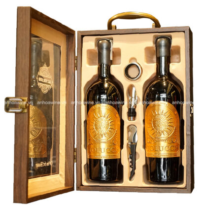 Set quà tặng 2 chai rượu vang Ý Tolucci 17%