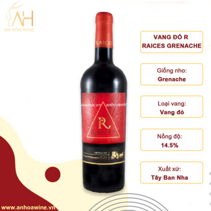 Rượu Vang Tây Ban Nha Đỏ Raices Grenache 2022 - Hình ảnh 4