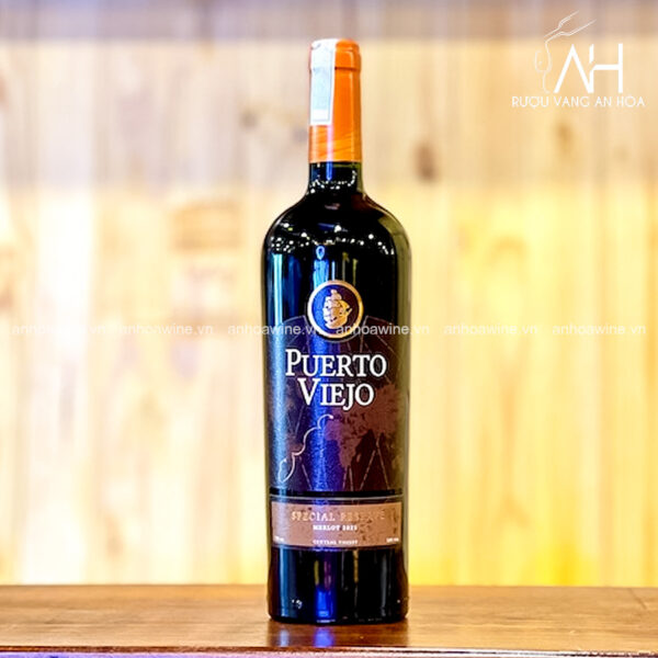 Vang Đỏ Chile Puerto Viejo Special Reserve Merlot 14%