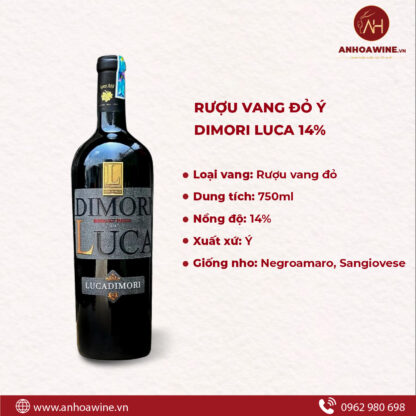 Rượu Vang Đỏ Ý Dimori Luca