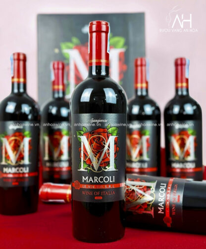 Rượu Vang Đỏ Ý Marcoli Hoa Hồng - Hình ảnh 2