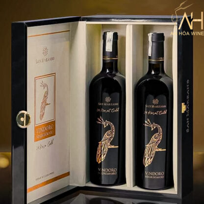 Rượu Vang Đỏ Ý Con Công Vindoro 24 Karat Gold - Hình ảnh 2