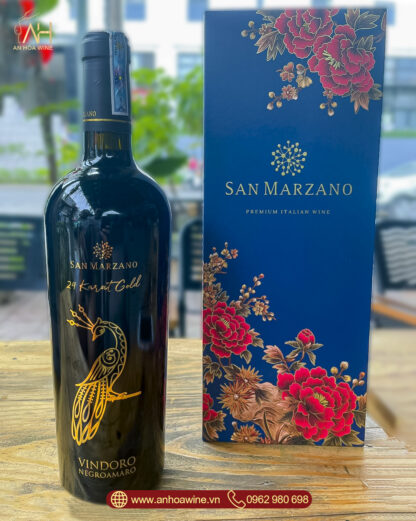 Rượu Vang Đỏ Ý Vindoro 24 Karat Gold