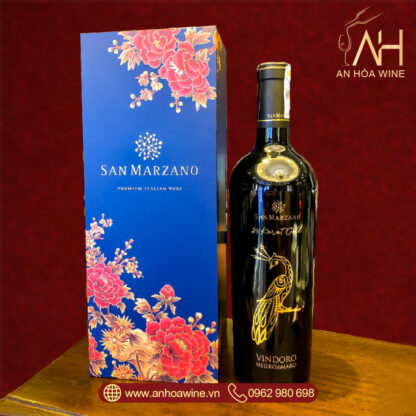Rượu Vang Đỏ Ý Con Công Vindoro 24 Karat Gold - Hình ảnh 4