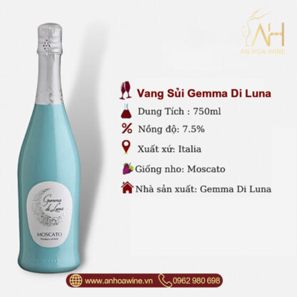 Vang Sủi Ý Gemma Di Luna Moscato Vino Spumante - Hình ảnh 5