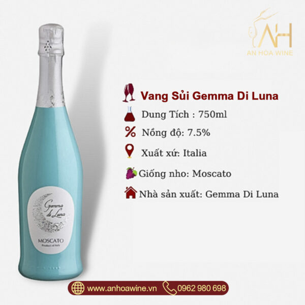 Ruou Vang Sui Y Gemma Di Luna Moscato Vino Spumante 04