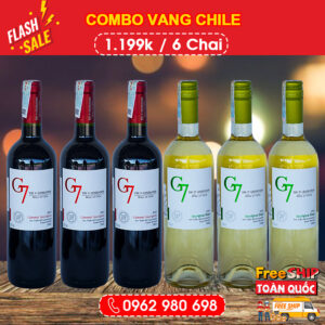 Combo 6 chai vang chile G7