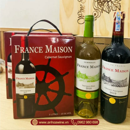 Rượu Vang Bịch Pháp France Maison 3l - Hình ảnh 3
