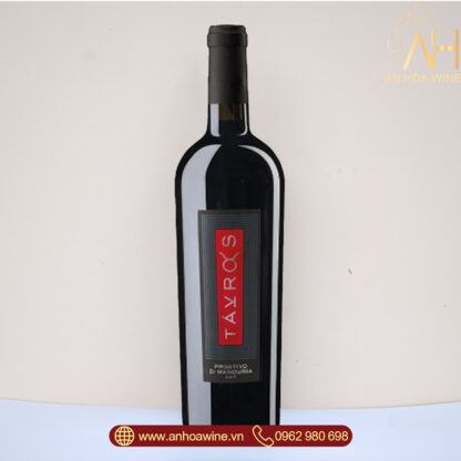 Rượu Vang Đỏ Ý Bollina Tavros Primitivo Di Manduria - Hình ảnh 2