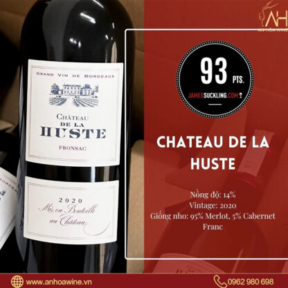 Rượu Vang Đỏ Pháp Chateau De La Huste - Hình ảnh 3
