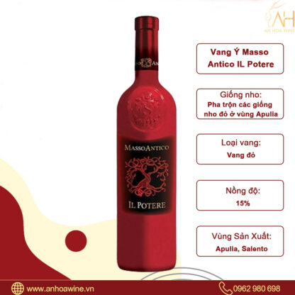 Rượu vang Ý Masso Antico IL Potere - Hình ảnh 2