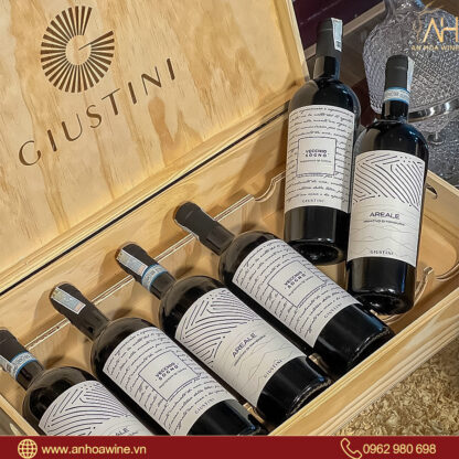 Vang Đỏ Ý Giustini Areale Primitivo Manduria - Hình ảnh 6