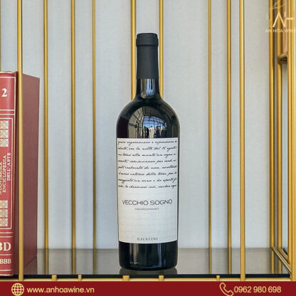 Vang Đỏ Ý Giustini Vecchio Sogno Negroamaro - Hình ảnh 4