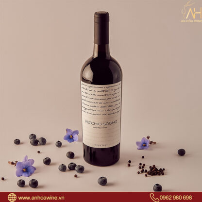 Vang Đỏ Ý Giustini Vecchio Sogno Negroamaro - Hình ảnh 5