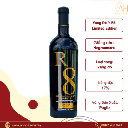 Rượu Vang Đỏ Ý R8 Limited Edition - Hình ảnh 2