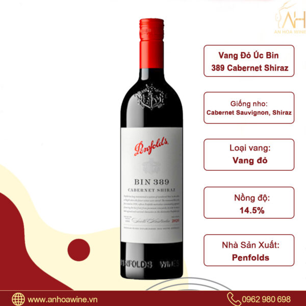 Vang Do Uc Penfolds Bin 389 Cabernet Shiraz