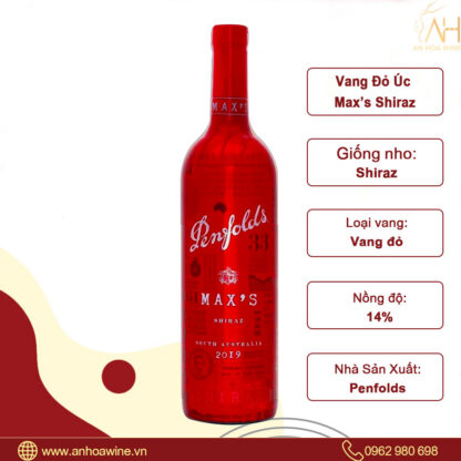 Rượu Vang Đỏ Úc Penfolds Max’s Shiraz - Hình ảnh 2