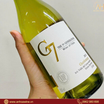 Rượu Vang Trắng Chile G7 Clasico Chardonnay - Hình ảnh 3