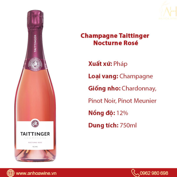 Ruou Champagne Taittinger Nocturne Rose 02