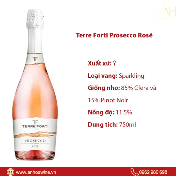 Vang No Hong Terre Forti Prosecco Rose 01