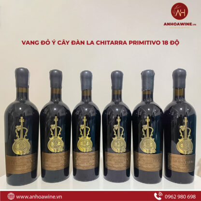 Rượu Vang Đỏ Ý La Chitarra Primitivo 18 Độ - Hình ảnh 3