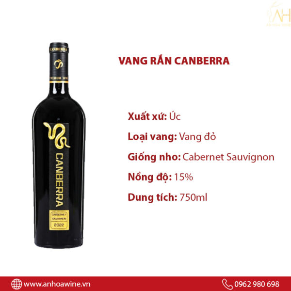 Rượu Vang Rắn Canberra Cabernet Sauvignon