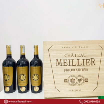 Rượu Vang Pháp Chateau Meillier Bordeaux Superieur - Hình ảnh 5