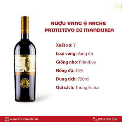 Rượu Vang Ý Arche Primitivo Di Manduria